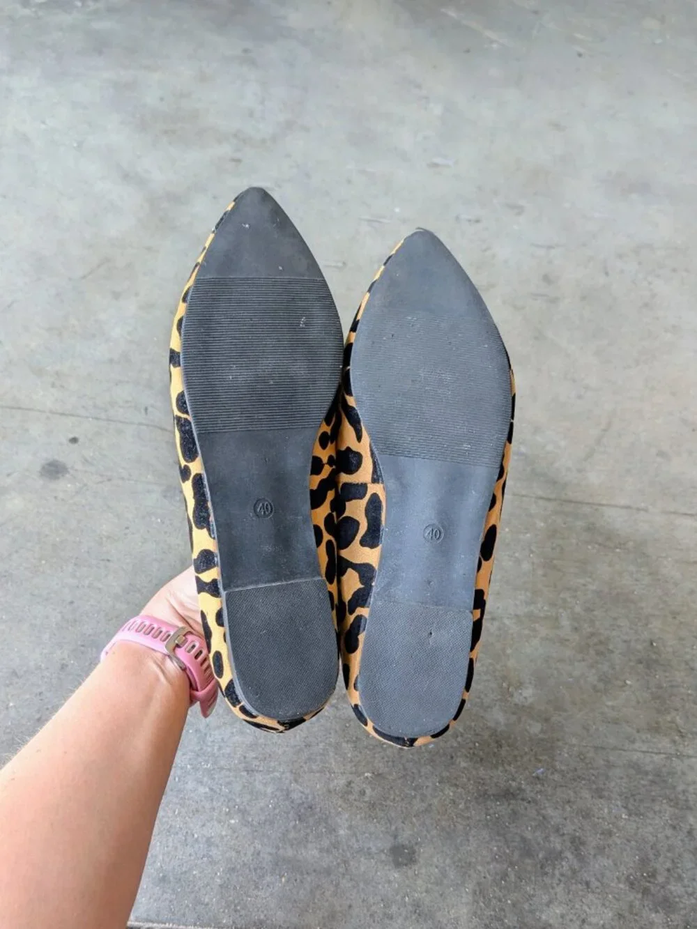 ASOS London Rebel Pointed Toe Loafers in Leopard Print size 40 wide fit